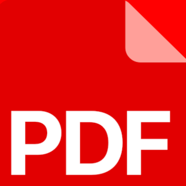 Red PDF logo with white bold PDF text